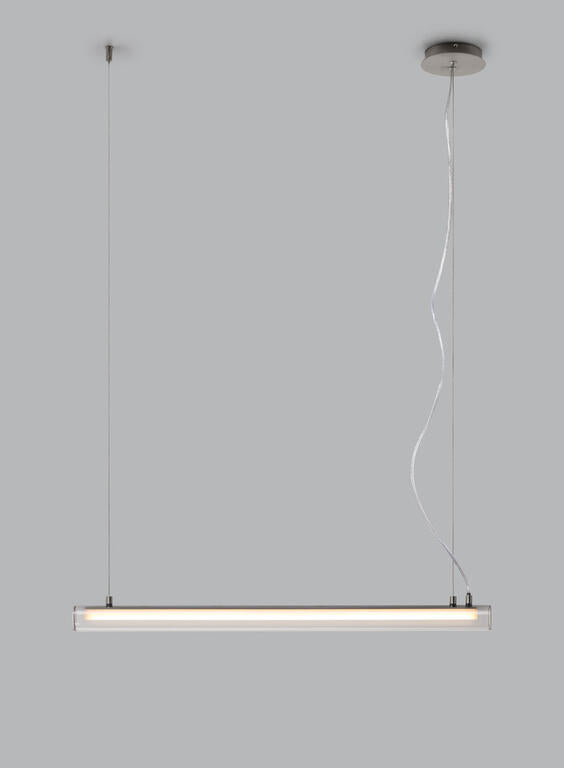 Lámpara colgante MDC Oslo LED níquel mate 3000K regulable IP20 20W 580543602