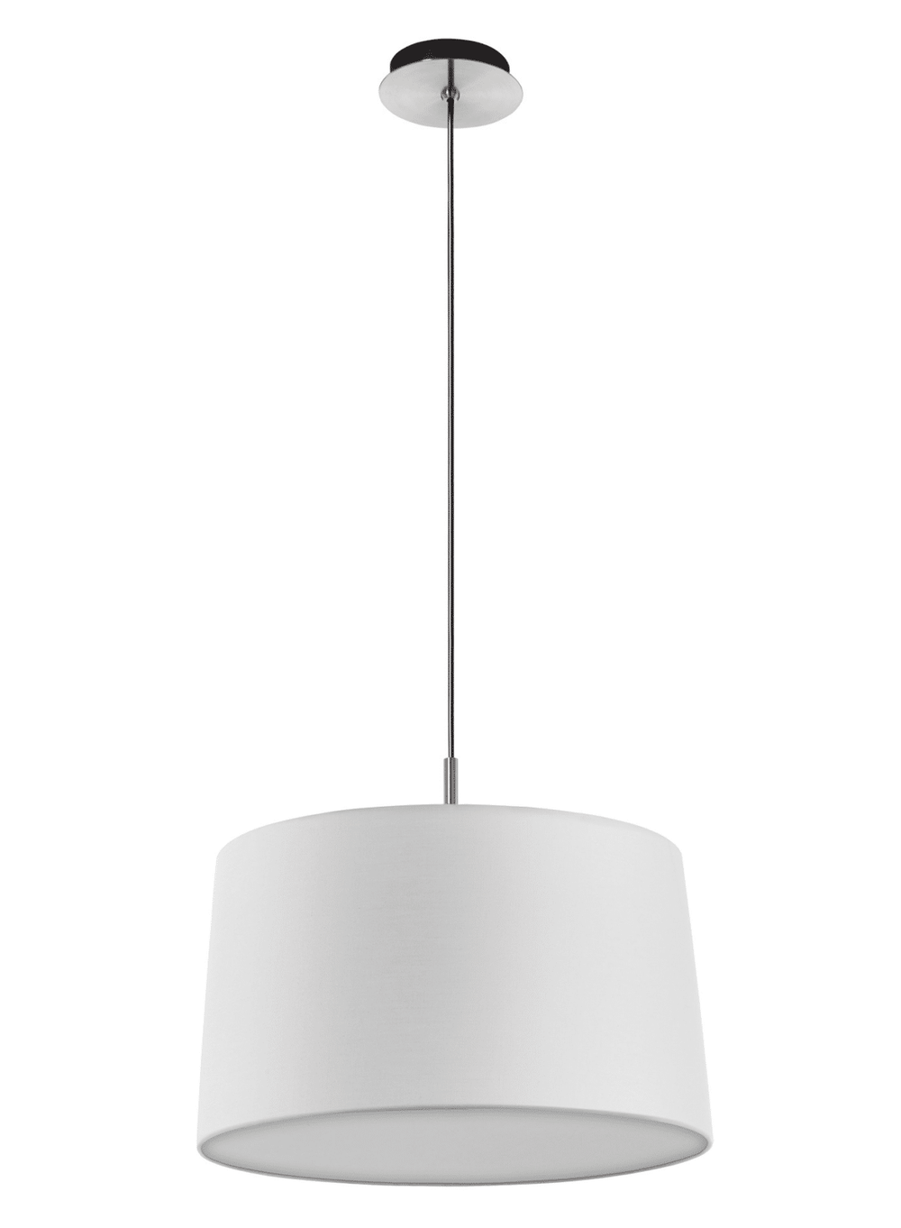 MDC JULIETTE PL Pendant Ceiling Lamp Matte Chrome and Black + White Shade 580633801