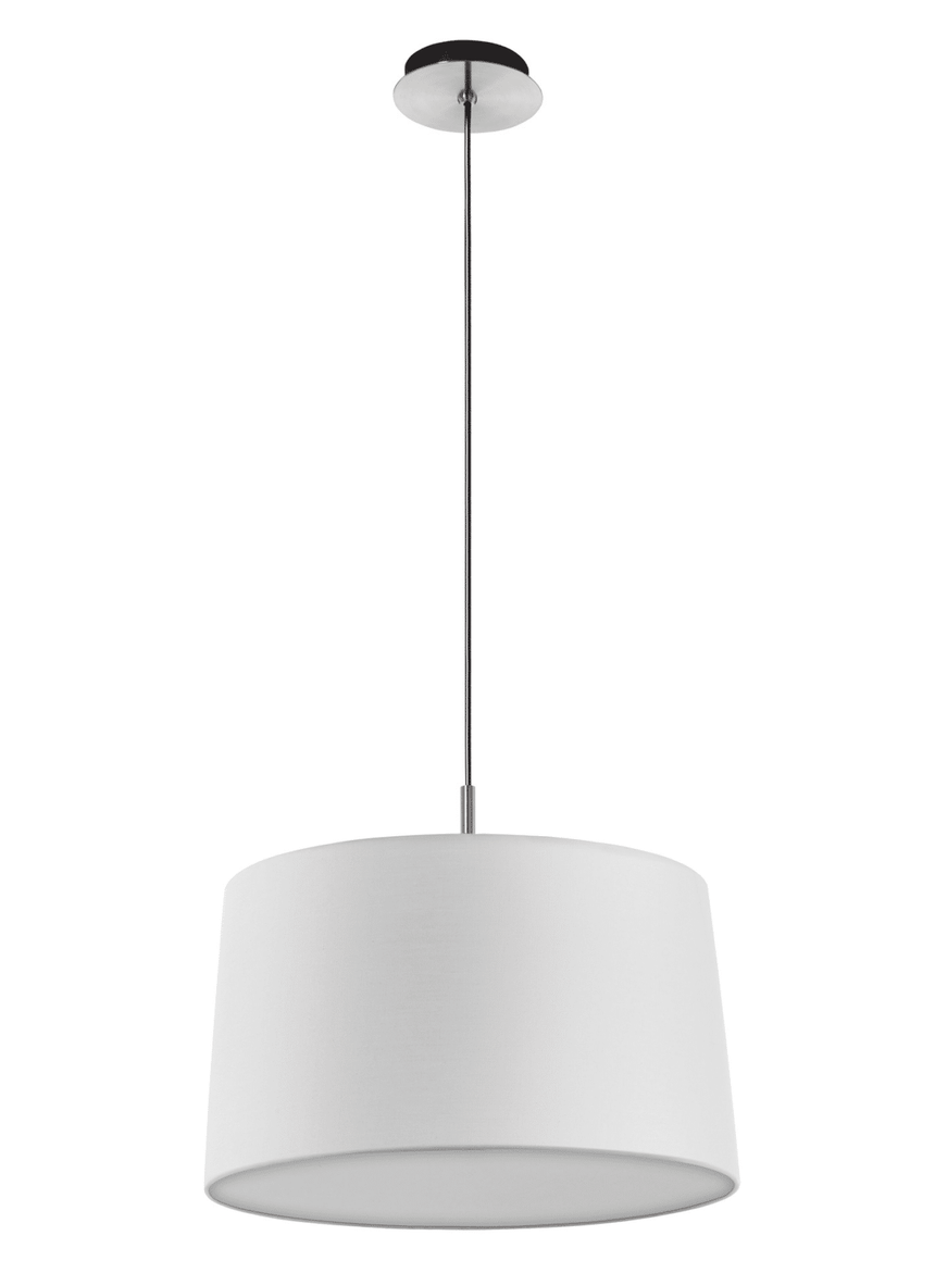MDC JULIETTE PL Pendant Ceiling Lamp Matte Chrome and Black + White Shade 580633801