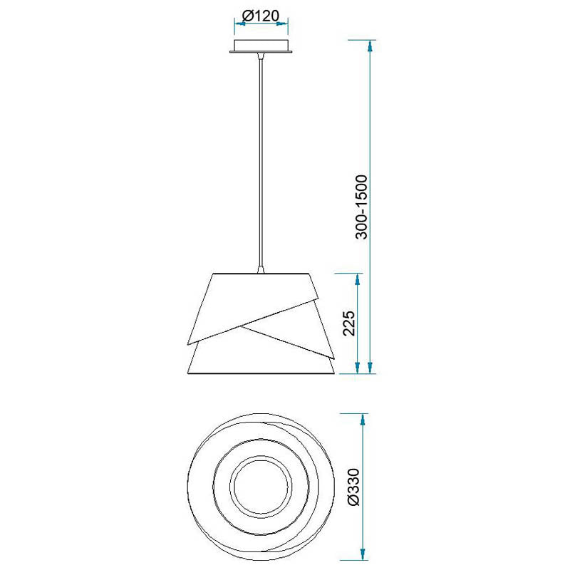 Lámpara de techo Alboran Mantra blanco 5862