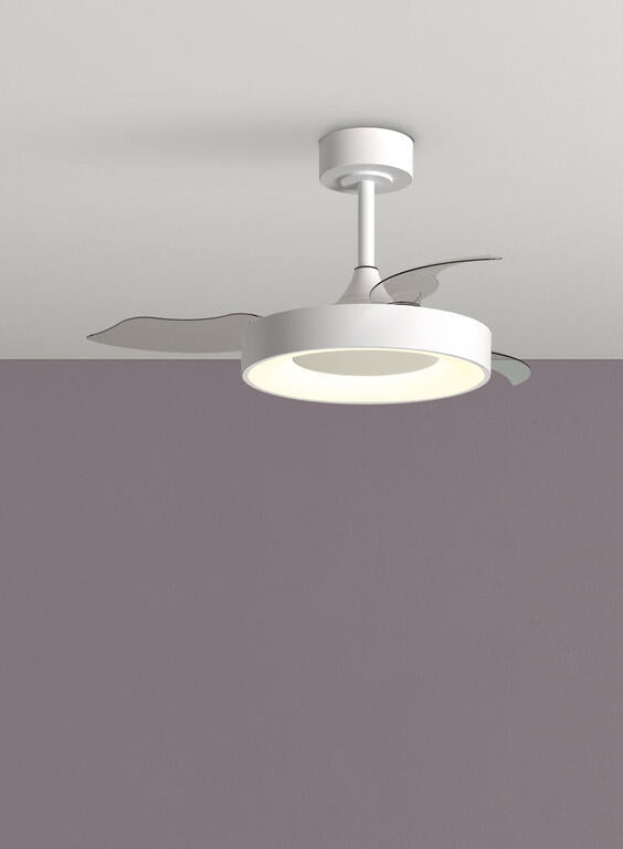 Ventilador de techo con luz MDC Lisboa XS LED blanco motor DC Ø91cm 20W 588698709