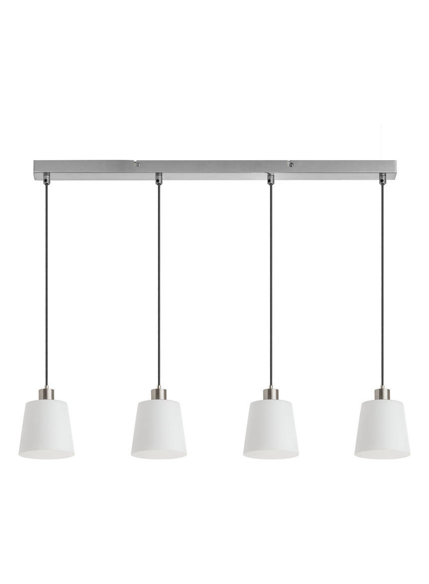 Plafón de techo MDC deko E27 4 luces cromo 589943501
