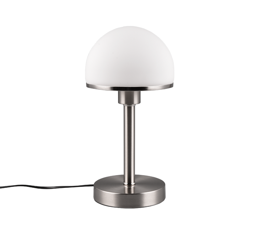 Lámpara de sobremesa Trio Joost II LED níquel mate táctil 3000K regulable 39cm 5