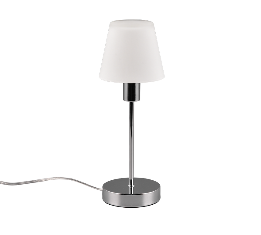 Lámpara de sobremesa Trio Luis II LED cromo táctil 3000K regulable 32cm 59570010