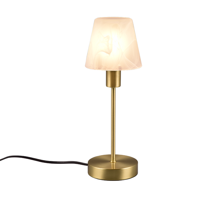 Lámpara de sobremesa Trio Luis II bronce mate táctil 32cm 595700108