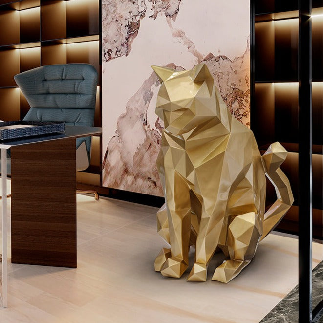 Schuller Future Cat Outdoor Figure Gold Cat 598743