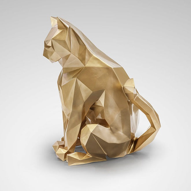 Figura decorativa Schuller Future Cat oro 98cm 598743 - imagen 5