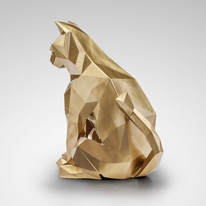 Figura decorativa Schuller Future Cat oro 98cm 598743 - imagen 6