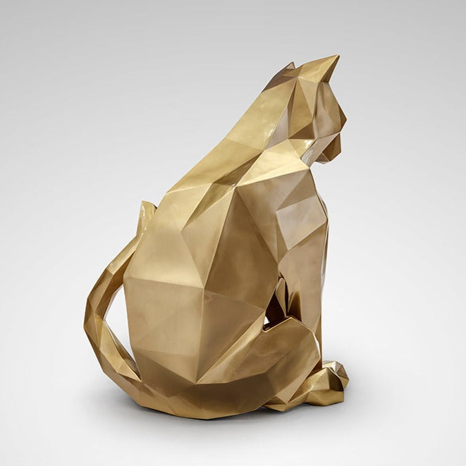 Figura decorativa Schuller Future Cat oro 98cm 598743 - imagen 7