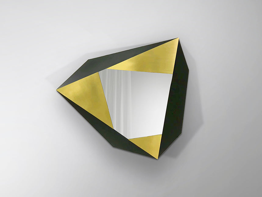 Schuller Facetas Espejo acero oro/negro 598835