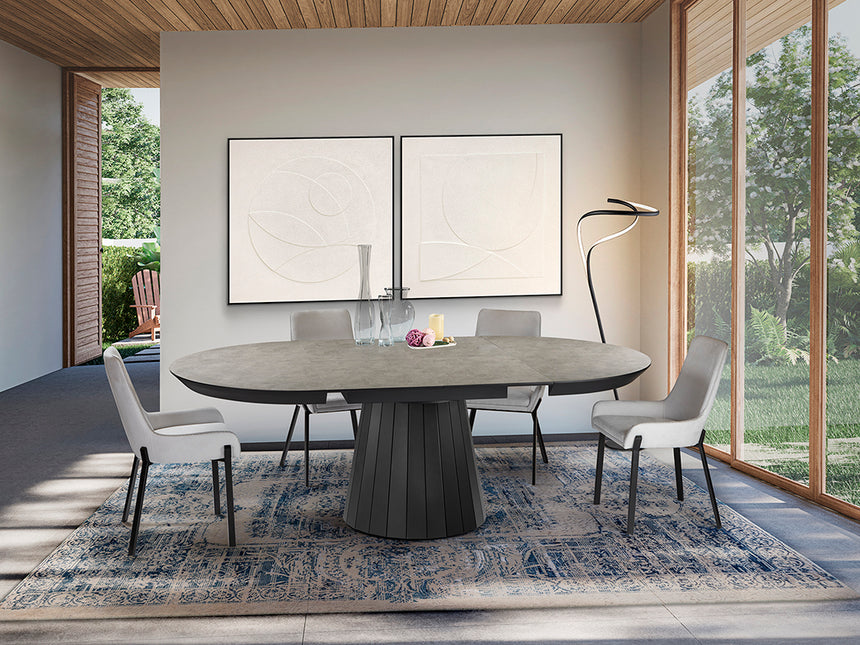 Schuller Koria Dining Table Stone/Black 599214