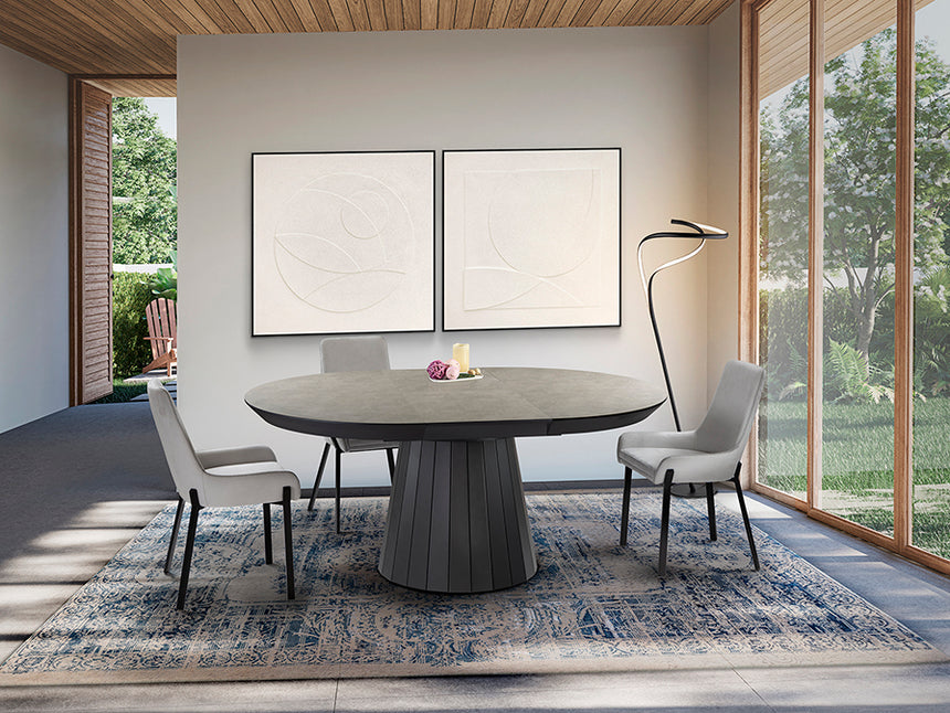 Schuller Koria Dining Table Stone/Black 599214