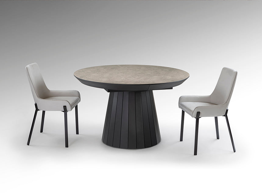 Schuller Koria Dining Table Stone/Black 599214