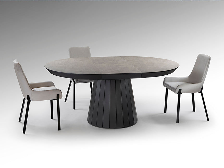Schuller Koria Dining Table Stone/Black 599214