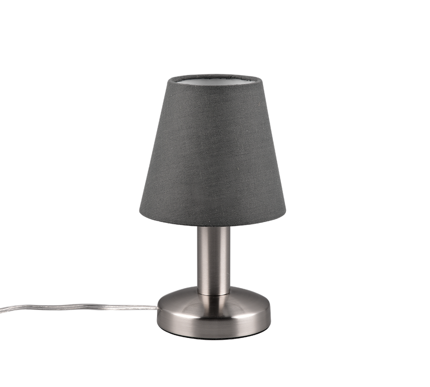 Lámpara de sobremesa Trio Mats II LED níquel mate táctil 3000K regulable 5997001
