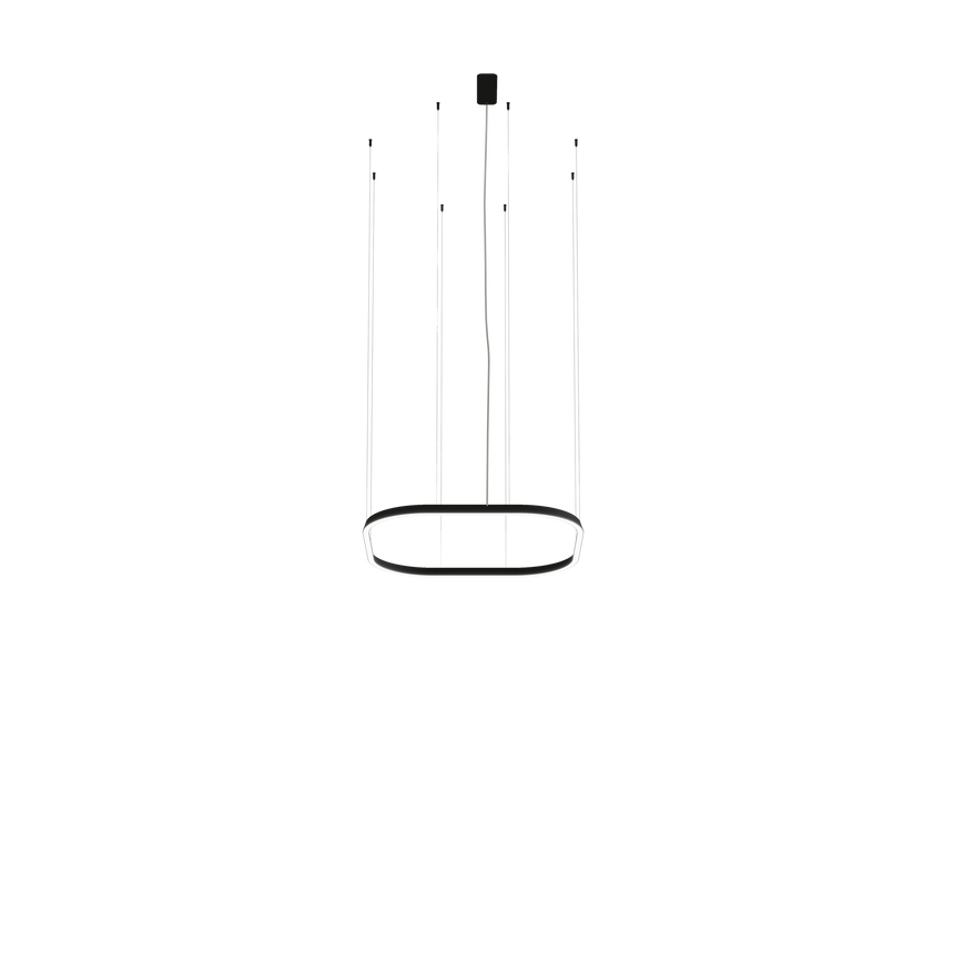 Lámpara de techo colgante LedsC4 Geometric Square Recessed 1000x1000mm grande QS5Z-00V9AZDU05