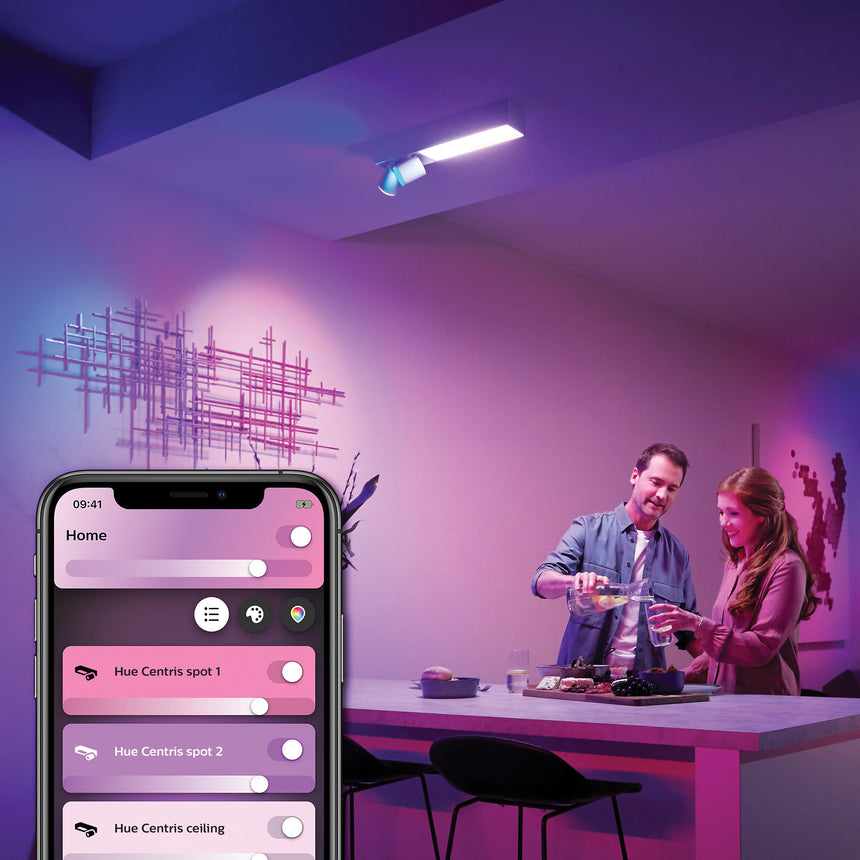 Philips Hue White and Color Ambiance Foco Centris blanco RGBW 11W 1630lm 8720169318373 - vista alternativa