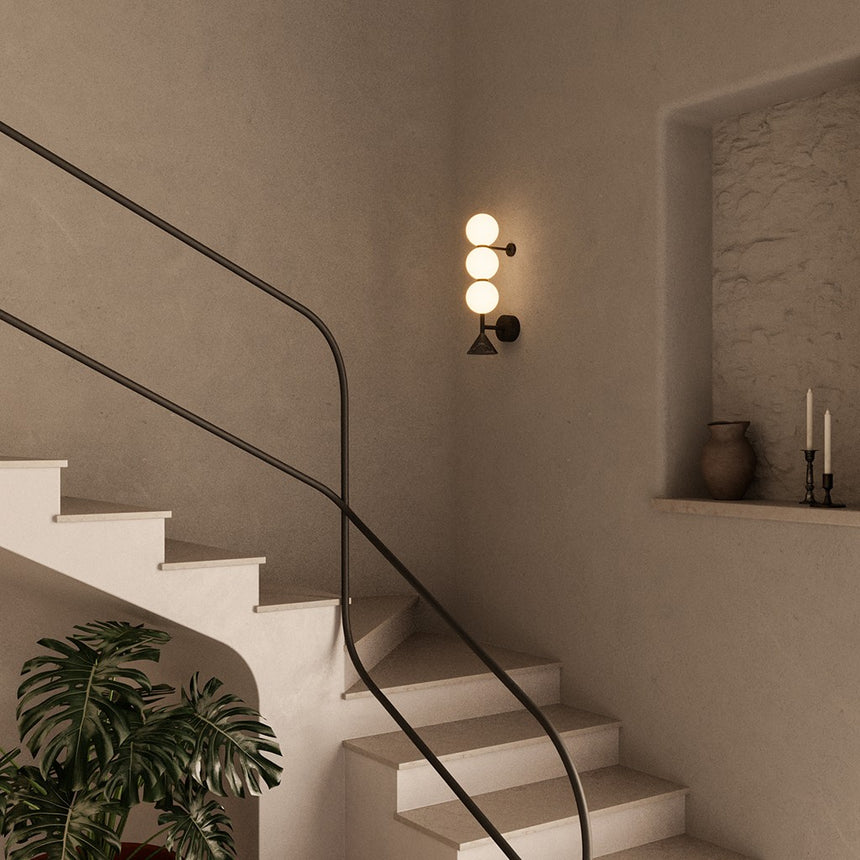 Aplique de pared Aromas Soko LED mármol cristal A1335