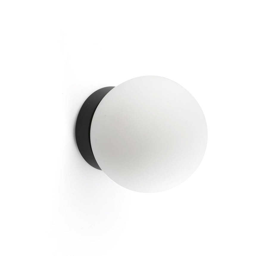 Lámpara de pared aplique Faro Ping LED 3000K IP44 negro mate — ref. 60011 (1)
