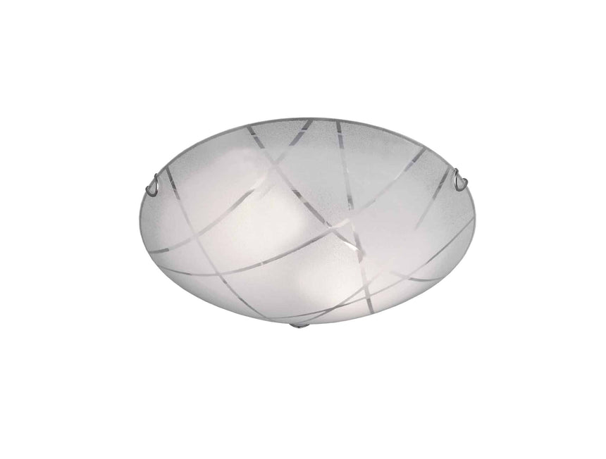 Trio Sandrina white glass ceiling lamp 601200200