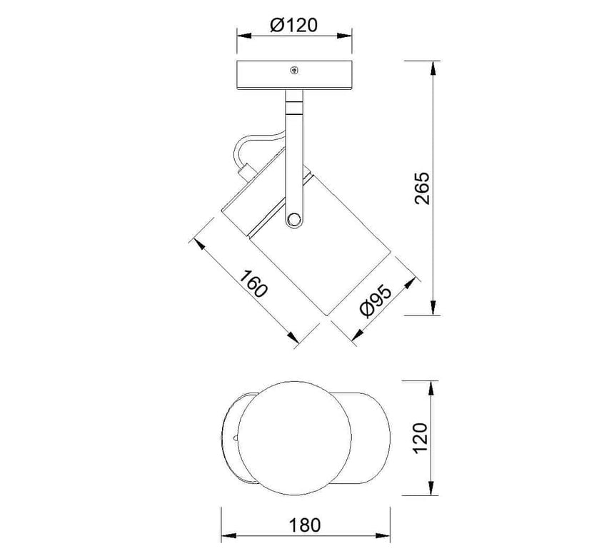 Mantra Aruba Foco Superficie blanco 6015