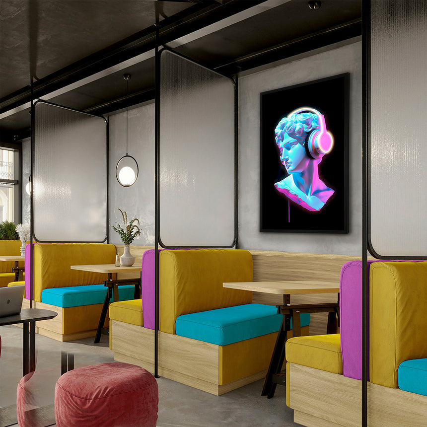 Schuller Busto Color Cuadro con luz LED 80x120 601948