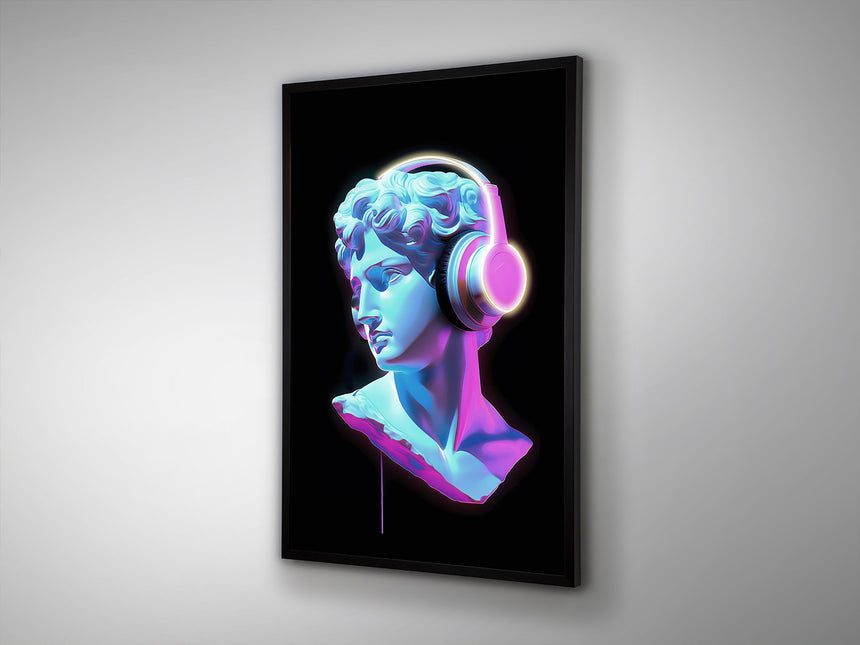 Cuadro con luz LED Schuller Busto negro 80x120cm vista 2