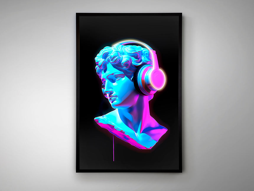Cuadro con luz LED Schuller Busto negro 80x120cm 601948 - vista 5
