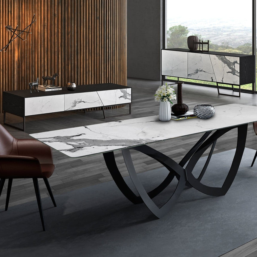 Schuller Kerala 3-Door Sideboard Black and White 603645