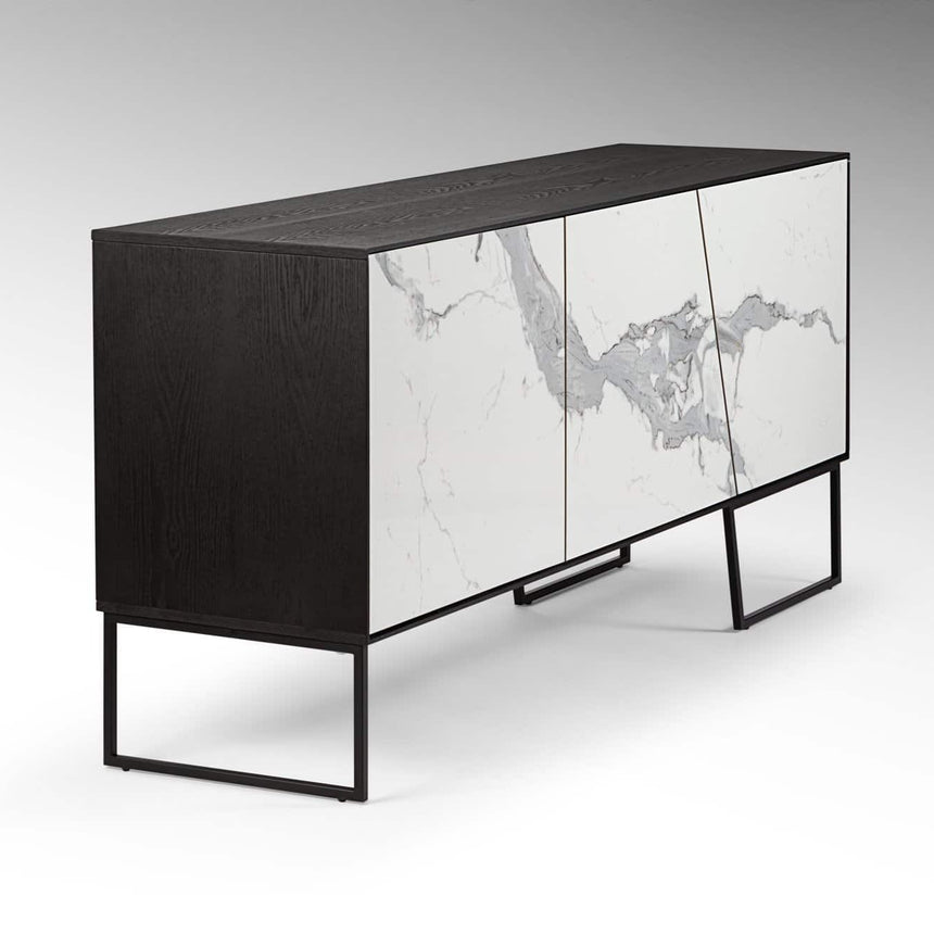 Schuller Kerala 3-Door Sideboard Black and White 603645
