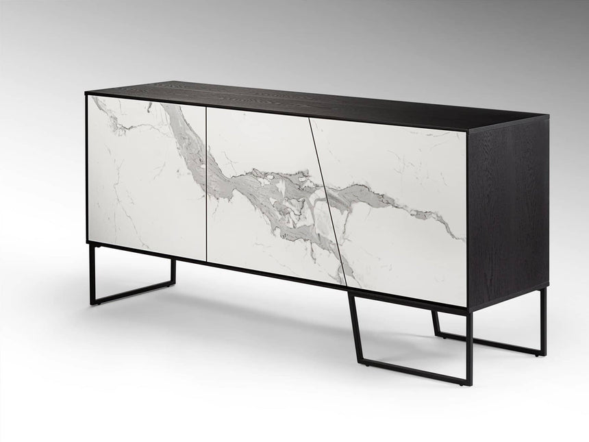 Schuller Kerala 3-Door Sideboard Black and White 603645