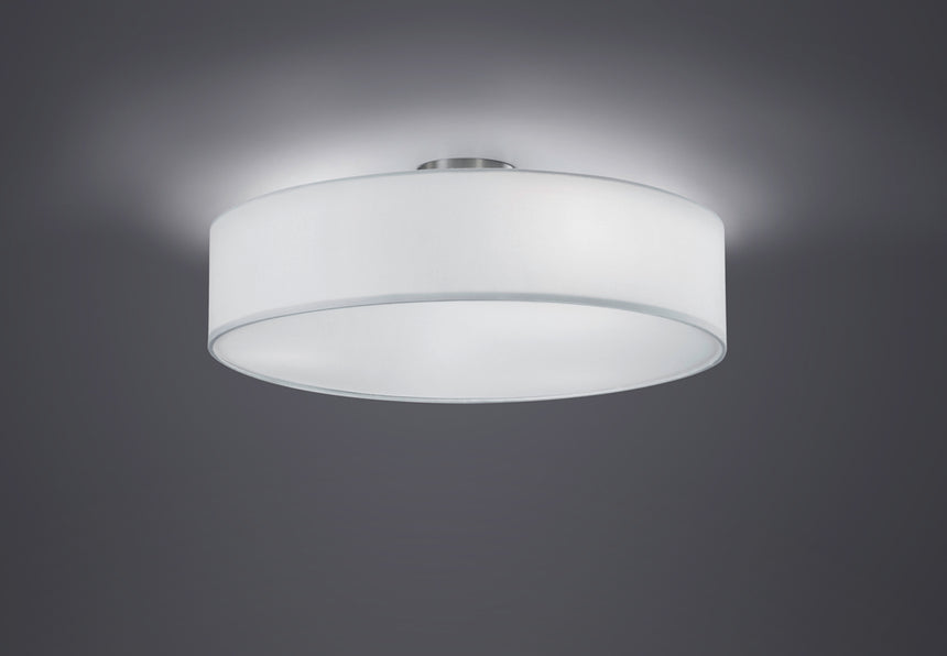 Plafón de techo Trio Hotel 3 luces blanco Ø50cm 6