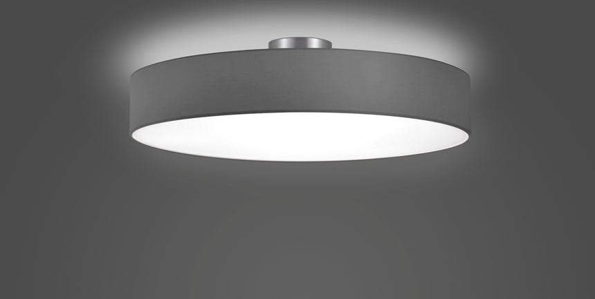 Trio Hotel Matte nickel and gray metal ceiling light 603900511