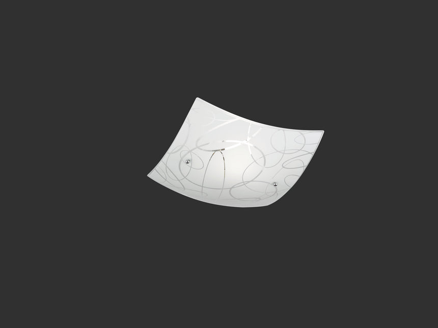 Plafón de techo Trio Spirelli LED blanco 2700K 30cm 604400101