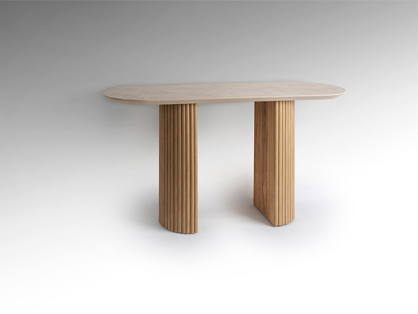 Consola Schuller Irati madera y piedra 130x78cm 604574 - vista alternativa