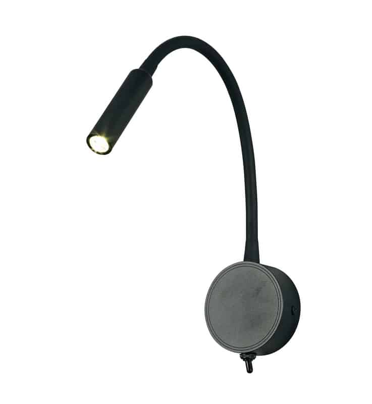 Mantra Boavista Aplique Lector LED negro 6047