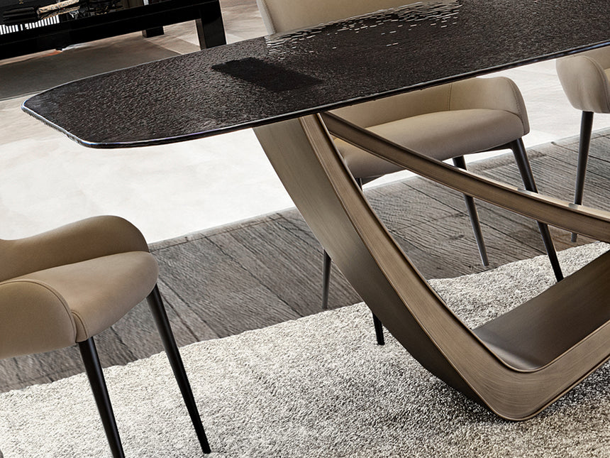 Mesa de comedor Schuller Genesis bronce envejecido y gris 240x76cm 606523 - imagen 4