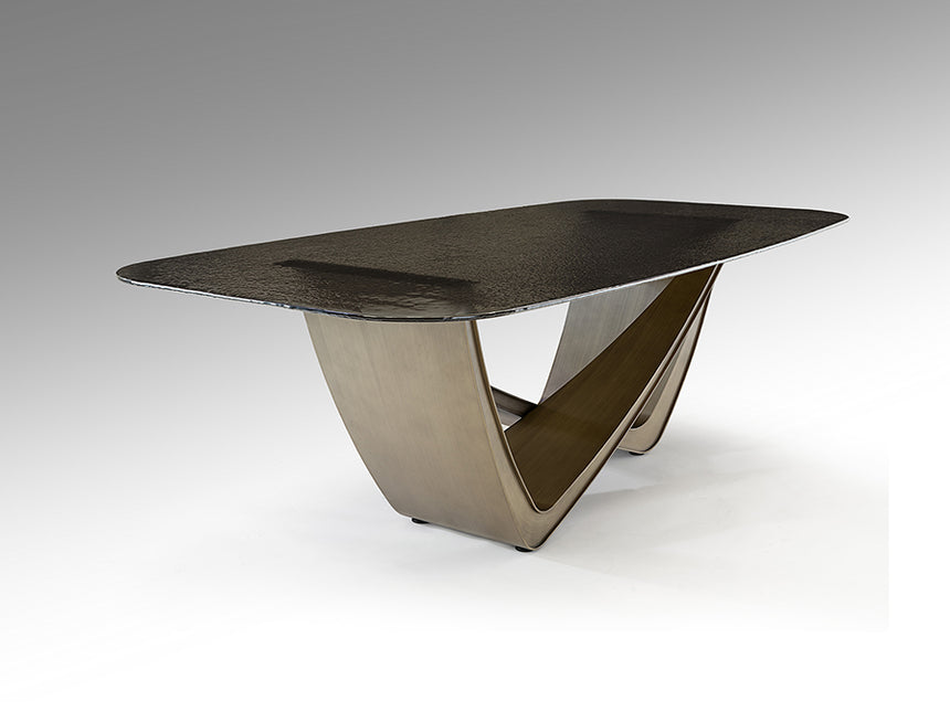 Mesa de comedor Schuller Genesis bronce envejecido y gris 240x76cm 606523 - imagen 8