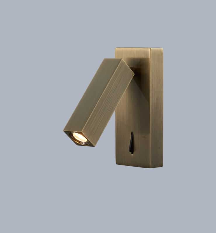 Mantra Tarifa Aplique Lector LED dorado, cobrizo 6072