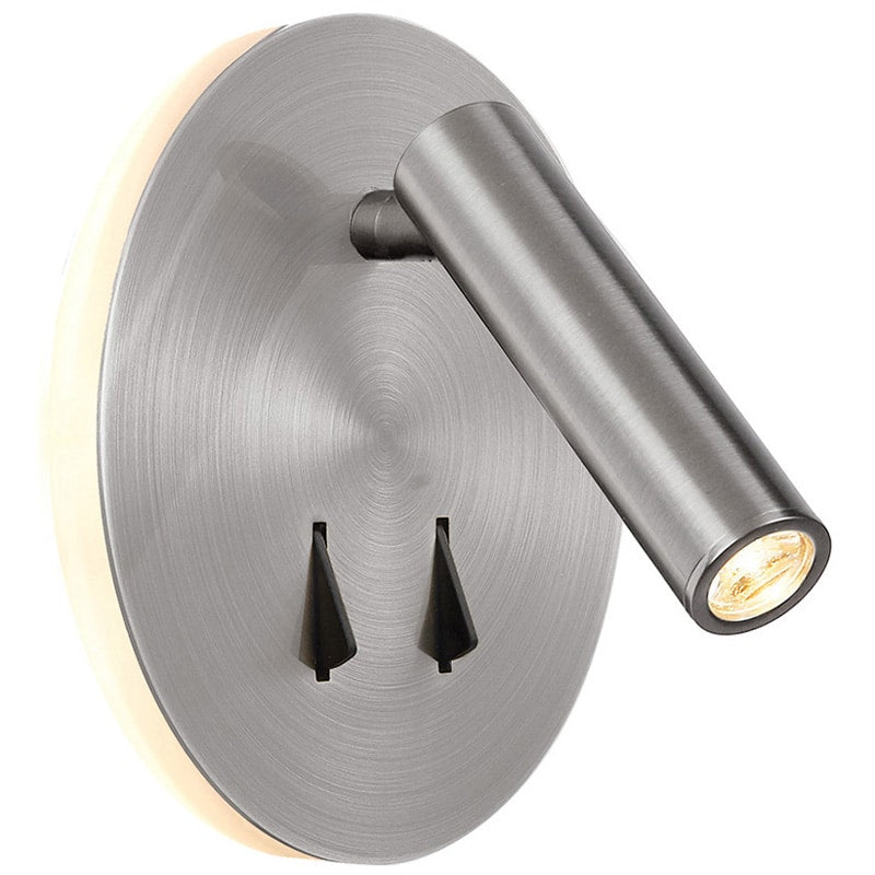 Mantra Cayman Aplique de pared lectura LED 3000K níquel satinado 6081