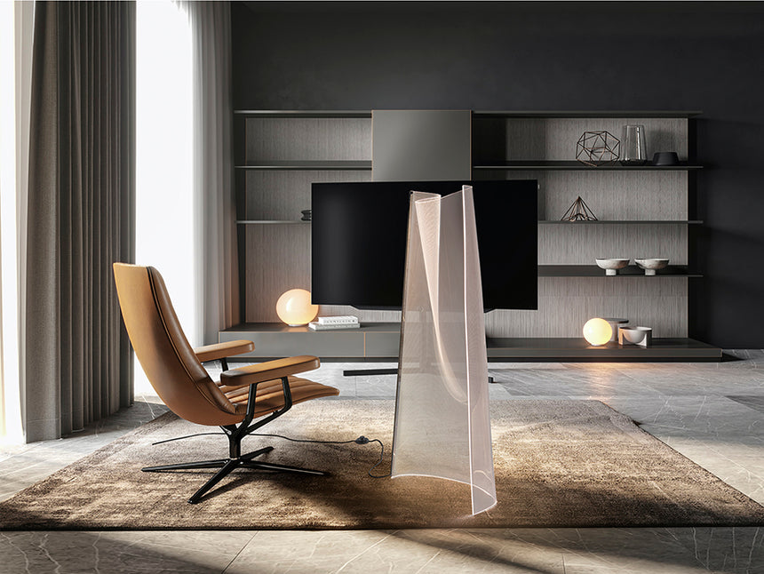 Lámpara de pie de salón Schuller Velos LED cromo 3000K 140cm 608329 - imagen 3
