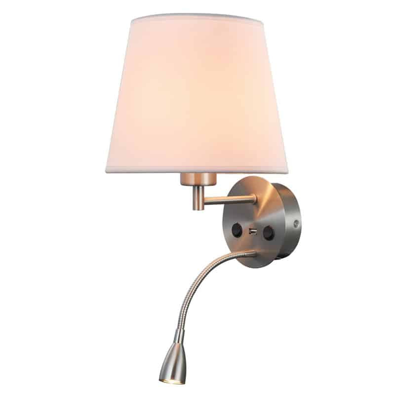 Mantra Caicos Lámpara de pared aplique níquel satinado 6092