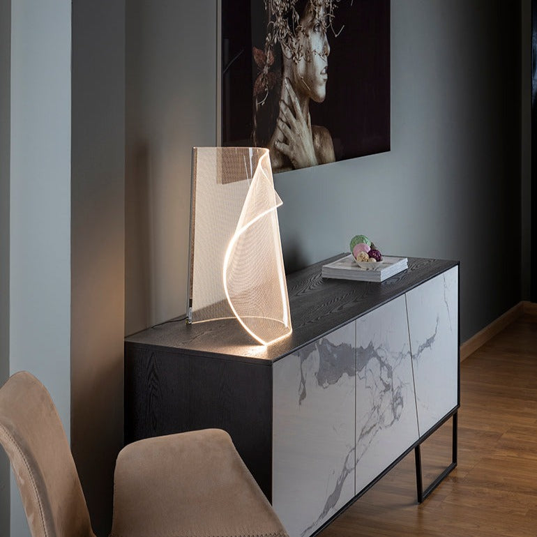 Schuller Velos II Table Lamp Chrome 609425N