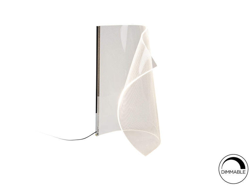 Lámpara de sobremesa Schuller Velos LED cromo y micro 3000K 50cm 609425N ambiente