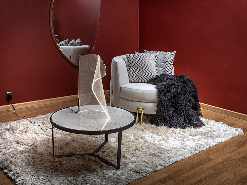 Lámpara de sobremesa Schuller Velos LED oro rosa 3000K 50cm 609432 - imagen 3