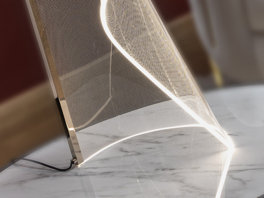 Lámpara de sobremesa Schuller Velos LED oro rosa 3000K 50cm vista 2