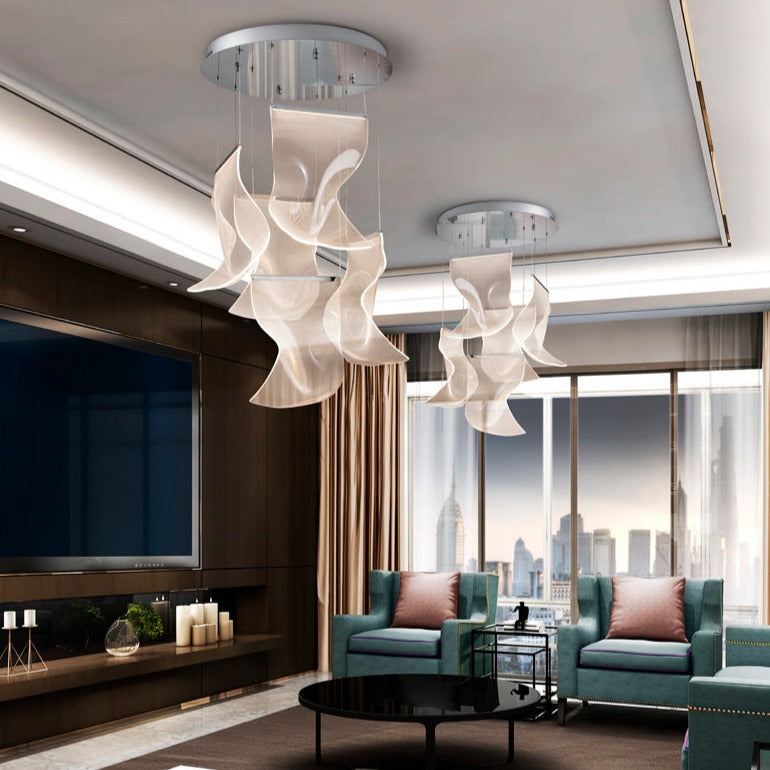 Schuller Velos II 5-Light Dimmable Chrome Pendant Light 609531ND