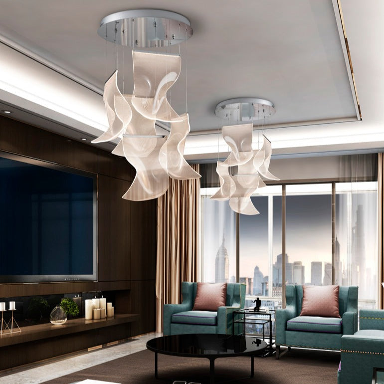 Schuller Velos II 5-Light Chrome Pendant Light 609531N