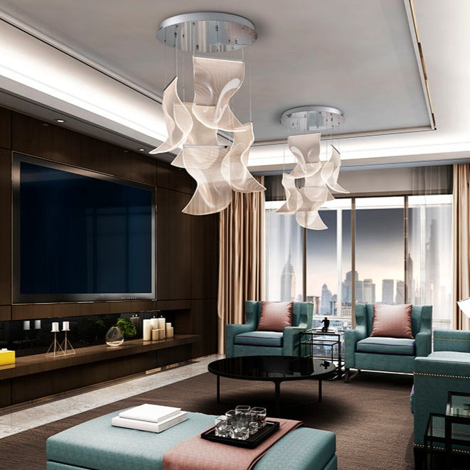 Schuller Velos II 5-Light Dimmable Chrome Pendant Light 609531ND