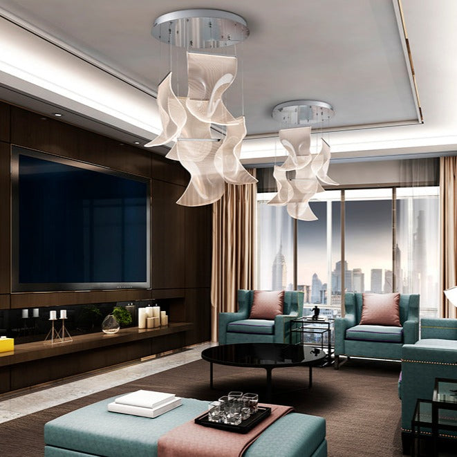 Schuller Velos II 5-Light Chrome Pendant Light 609531N